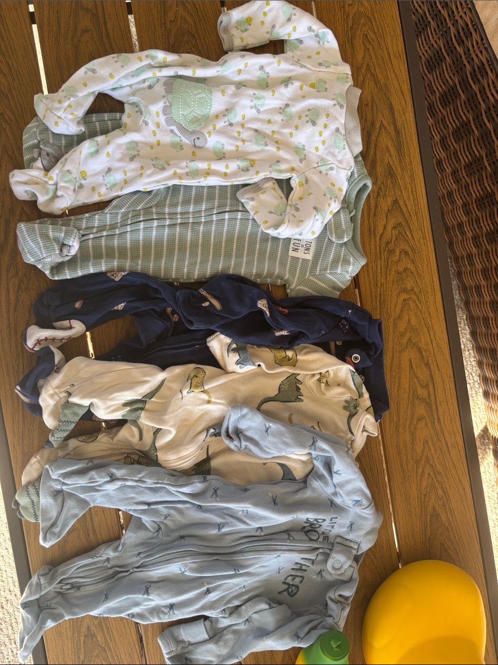 Assorted baby boy pajamas